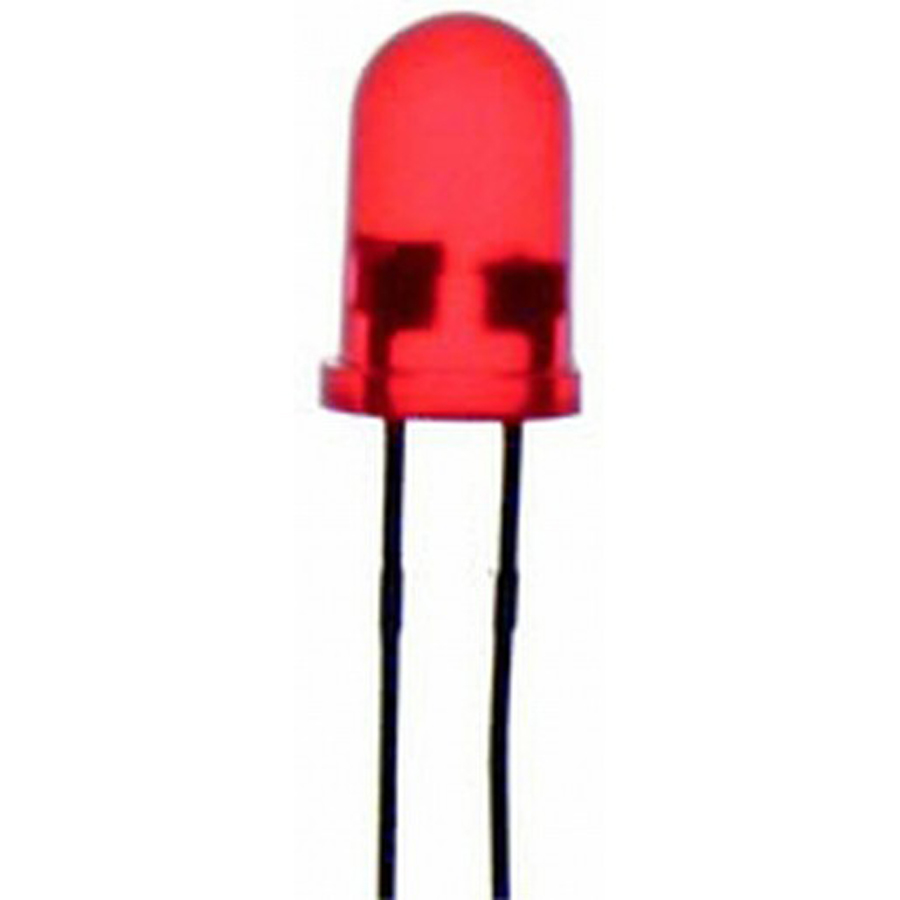 Red 5mm LED Flashing 50mcd Round Diffused 