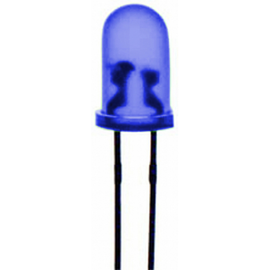 Blue 5mm LED Flashing 900mcd Round Diffused 