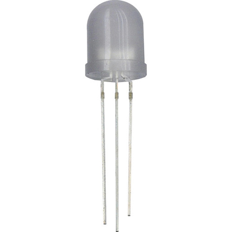 Tricolour RedGreenOrange 10mm LED 10mcd Round Diffused 