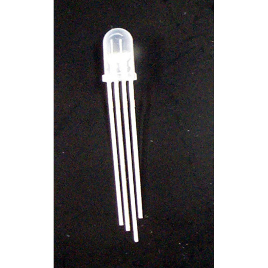 Tricolour RGB 5mm LED 600-1000mcd Round Diffused 