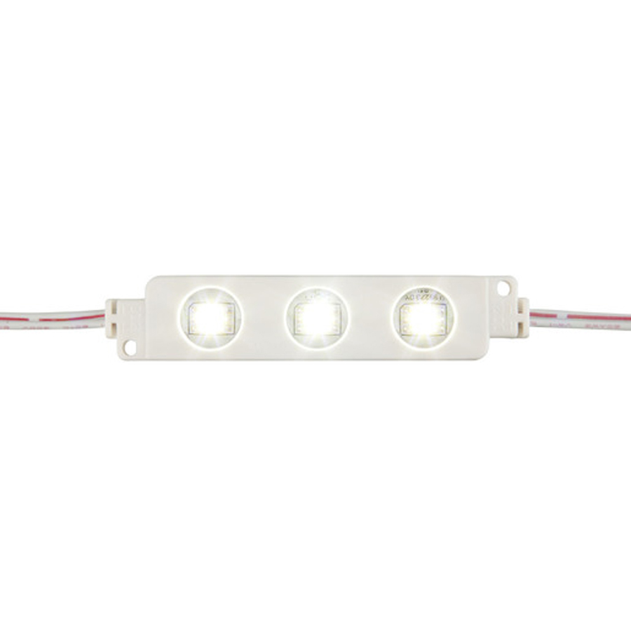 IP65 LED Light Module String, 10x 3x5050-LEDs, Cool White 