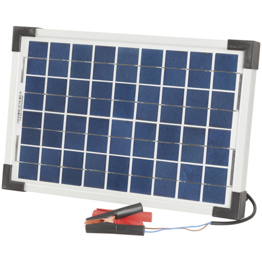 12V 10W Solar Panel with Clips 