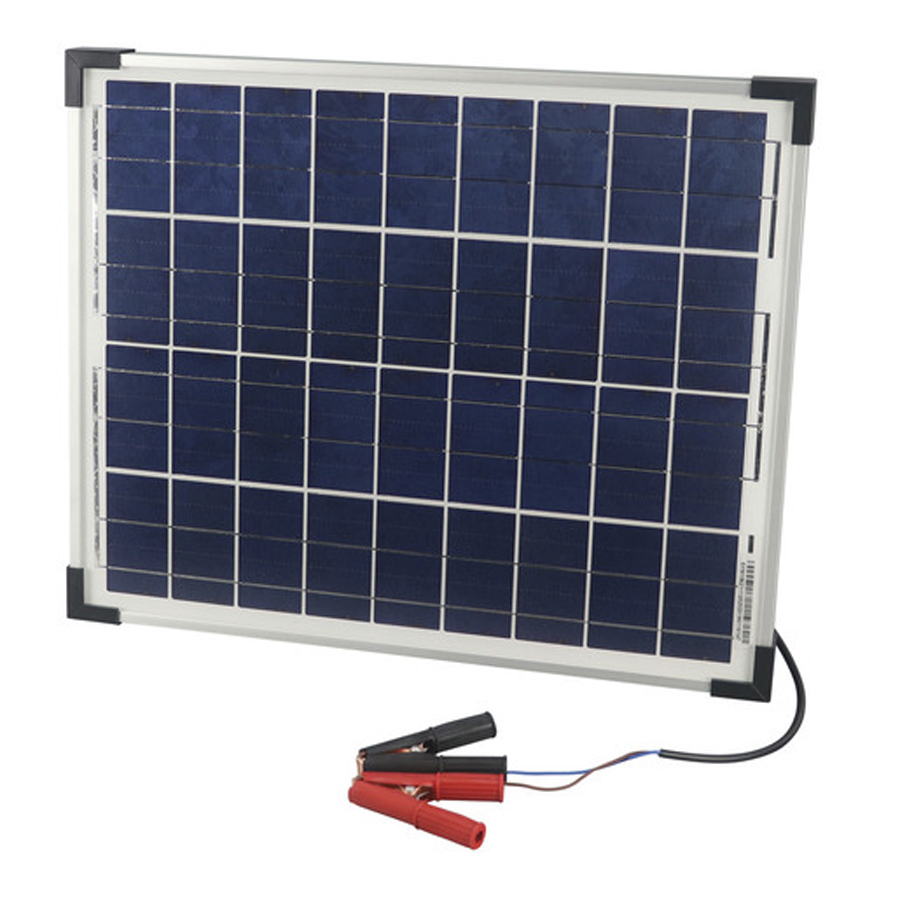 12V 20W Solar Panel with Clips 